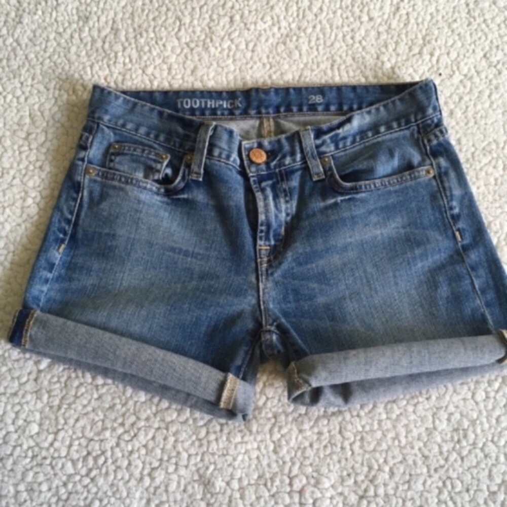 🛍 J. Crew Cut Off Toothpick Jean Shorts 28